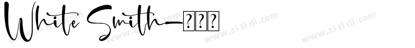 White Smith字体转换